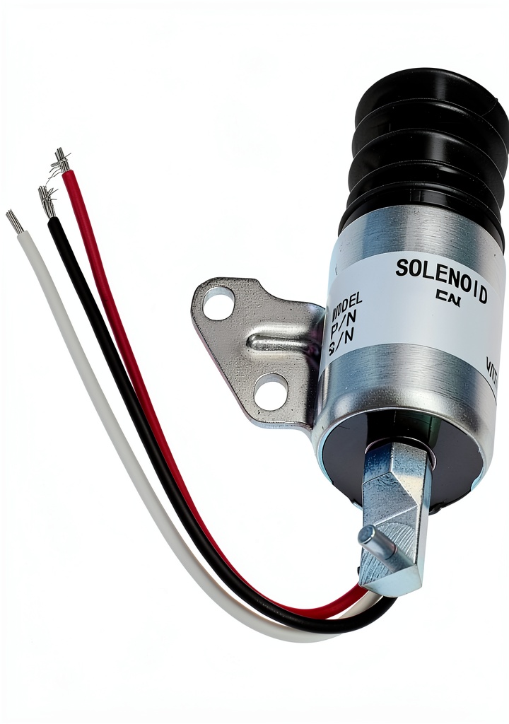 Installing Generic Throttle Emission Control Solenoid for ATVs UTVs on a wooden desk