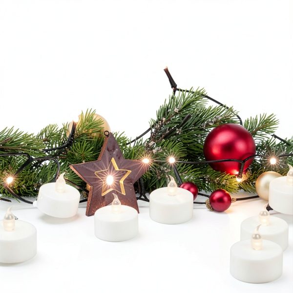 Tea Lights Flameless LED Votive Candle 24 Pack Warm White-4
