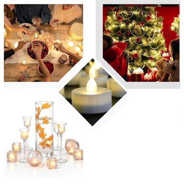 Tea Lights Flameless LED Votive Candle 24 Pack Warm White-3