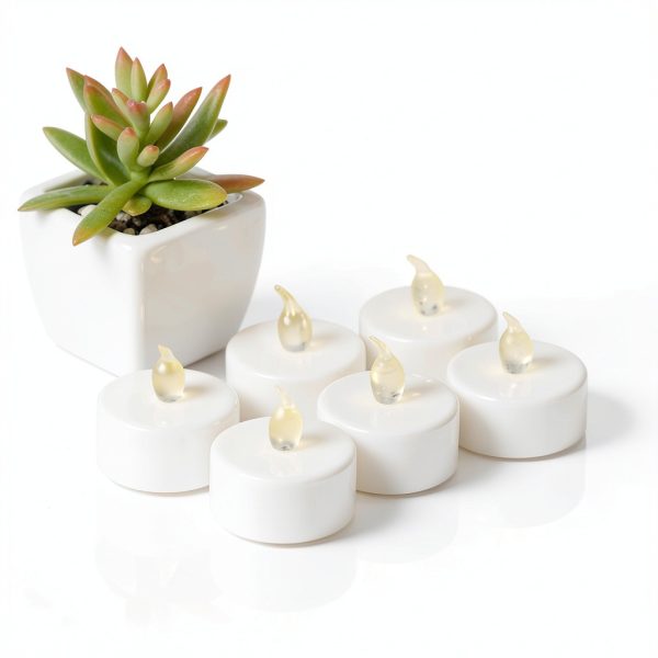 Tea Lights Flameless LED Votive Candle 24 Pack Warm White-1