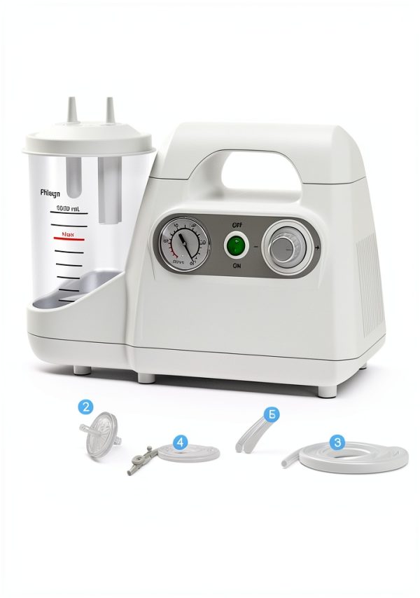 Saranna Portable Veterinary Suction Machine 1000mL for Home Care 110V-1