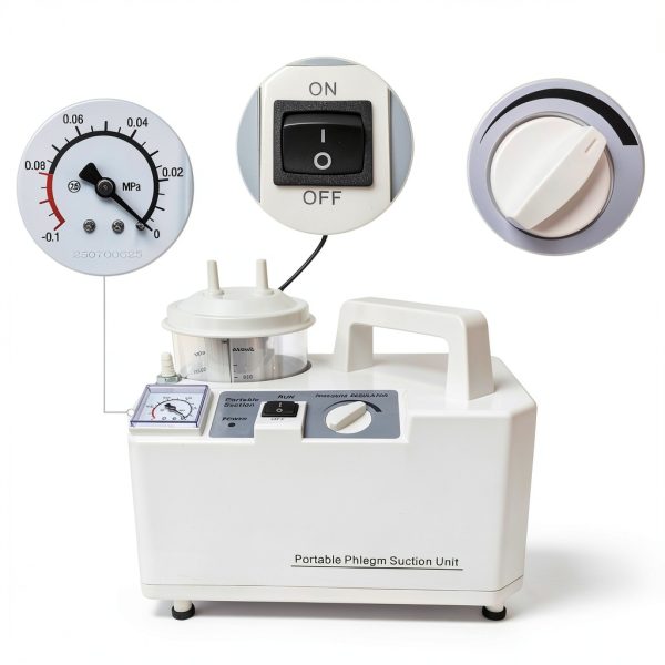 2026 New Upgrade Portable Veterinary Suction Machine for Home Use with 1000ml Capacity-3