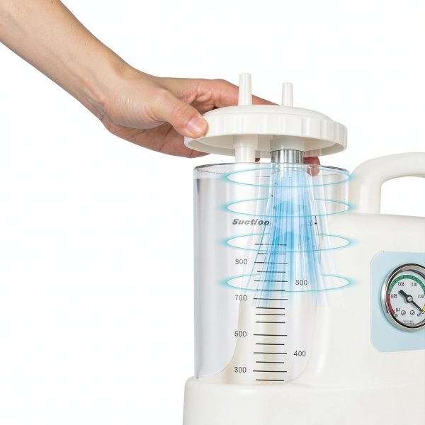 Portable Vacuum Suction Unit, 1000mL Veterinary Suction Machine for-1