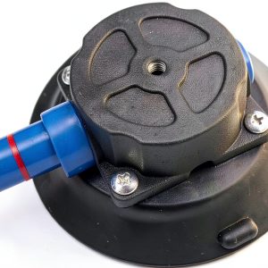 4.5 Inch Rubber Vacuum Suction Cup with Polycarbonate Accessory Mount (4.5" Suction Cup with M6 Female Thread)-0