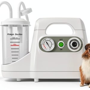 Saranna Portable Veterinary Suction Machine 1000mL for Home Care 110V-0