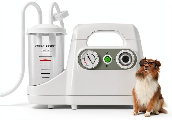 Saranna Portable Veterinary Suction Machine 1000mL for Home Care 110V-0