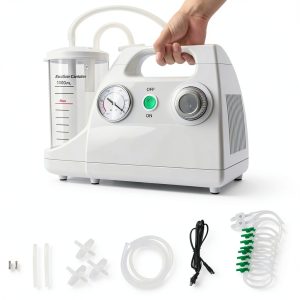 Portable Veterinary Suction Machine MEICHYUN with 1000ml Container-0
