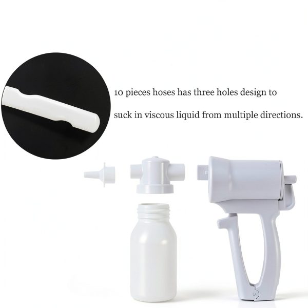 Generic Handheld Manual Suction Pump Portable Hand Help Suction Pump with 10 Soft Tubes-1