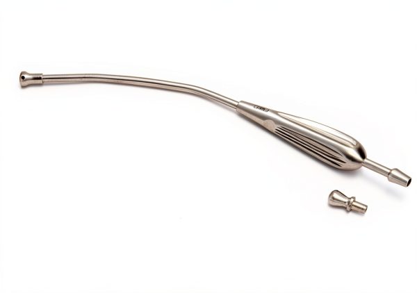 Suction Tube Stainless Steel Medical Instrument 27 Cm Long with-1