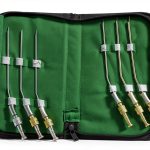 Set of 6 Ent German Stainless Frazier Suction Tube Angled with Valve and Obturator (Cynamed)-0