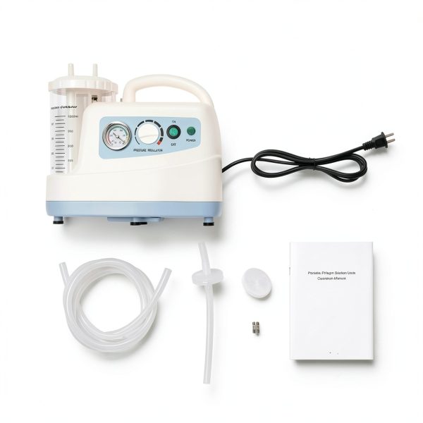 110V Portable Veterinary Suction Machine Unit Low Noise Vacuum Pump Machine 1000ML-6