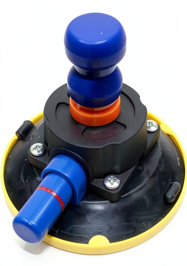 4.5 Inch Rubber Vacuum Suction Cup with Polycarbonate Accessory Mount (4.5" Suction Cup with M6 Female Thread)-1