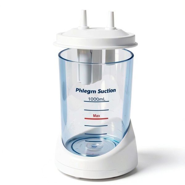 Portable Veterinary Suction Machine for Home Use, White Suction Machine with 1000ML Capacity, All Accessories-4