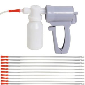 Handheld Manual Suction Pump with 10 Soft Tubes by Mena-US for Medical-0