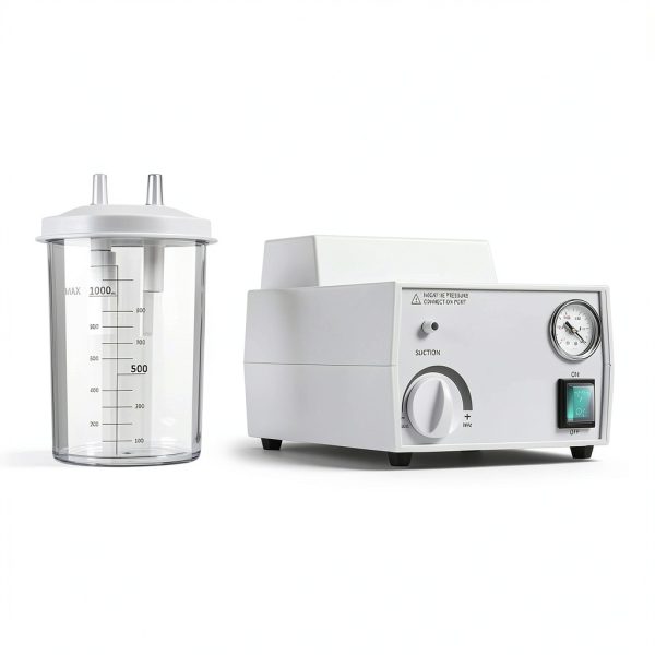 Portable Veterinary Suction Machine, 1000mL White by mangenokn for-3