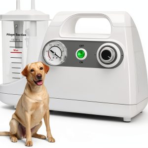 1000ML Portable Veterinary Suction Machine by Fuceter for Home Use,-0