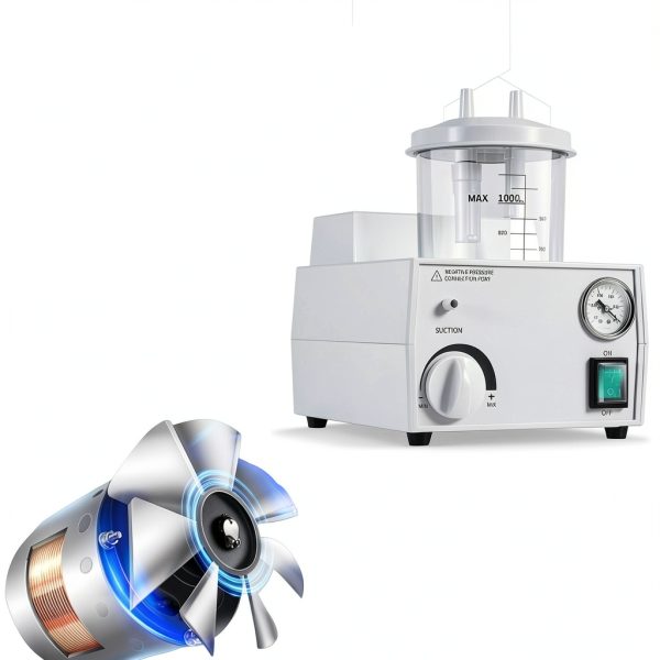 Electric Suction Machine, Portable Extractor with Adjustable Pressure for Home Care & Nursing Facilities-2