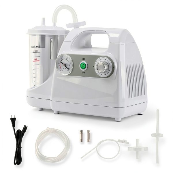 Veterinary Suction Machine, Protable Vacuum Suction Unit for Home Use 110V, 1000ML Electric Quiet Vacuum Pump Device-0