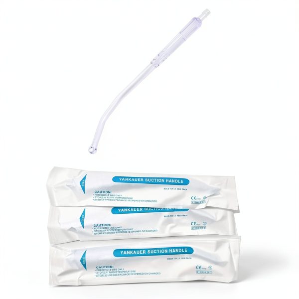 Sterile Bulb Tip Yankauers (Pack of 50) Handles - Bulk Yankauer Handle-0