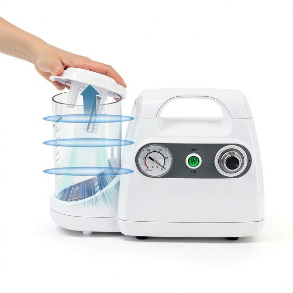Veterinary Suction Machine, Protable Vacuum Suction Unit for Home Use 110V, 1000ML Electric Quiet Vacuum Pump Device-3