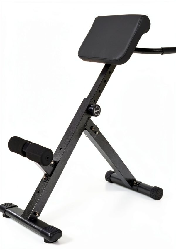 BalanceFrom Adjustable Roman Chair AB Back Hyperextension Bench Black-1