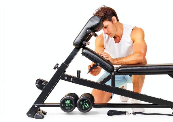 OPPSDECOR 900LBS Adjustable Weight Bench Roman Chair with Resistance-4