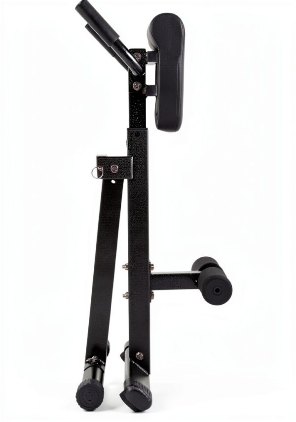 BalanceFrom Adjustable Roman Chair AB Back Hyperextension Bench Black-3