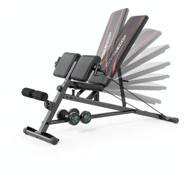 OPPSDECOR 900LBS Adjustable Weight Bench Roman Chair with Resistance-3
