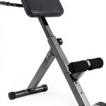 BalanceFrom Adjustable Roman Chair AB Back Hyperextension Bench Black-0